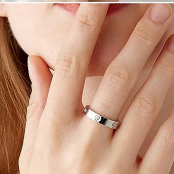 Macy's 18 Carat White Gold Plated with Crystal Accents - Picture 3 of 3